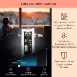 Shiraz 12 Slim Uno Weinkühlschrank 32l/12Fl.Touch 85 W 5-18 °C LED 11 Shiraz 12 Slim Uno Weinkühlschrank 32l/12Fl.Touch 85 W 5-18 °C LED -Haushaltsgeräte Store 10040213 de 0004 usp