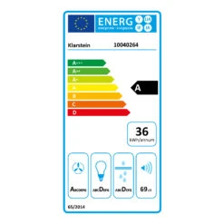 Montblanc 60 Dunstabzugshaube 610m³/h 165W 2x1,5W LED Reling -Haushaltsgeräte Store 10040264 energy label