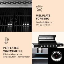 Valdosta 6.1 Gasgrill 6+1 Brenner 19,3 KW Gesamtleistung -Haushaltsgeräte Store 10040269 de 0003 logo