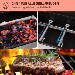 Kingsville 3.1 Kombigrill Gas + Kohle 10,9 KW 3+1 Brenner -Haushaltsgeräte Store 10040270 de 0003 usp