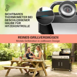 Kingsville 3.1 Kombigrill Gas + Kohle 10,9 KW 3+1 Brenner -Haushaltsgeräte Store 10040270 de 0004 usp