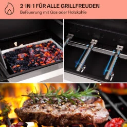 Kingsville 4.1 Kombigrill Gas + Kohle 13,7 KW 4+1 Brenner 10 Kingsville 4.1 Kombigrill Gas + Kohle 13,7 KW 4+1 Brenner -Haushaltsgeräte Store 10040271 de 0003 usp