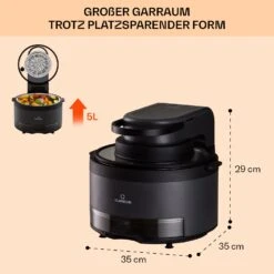 Vendure Heißluftfritteuse Mit Dampffunktion 1250W 5 Liter 6 Programme 13 Vendure Heißluftfritteuse Mit Dampffunktion 1250W 5 Liter 6 Programme -Haushaltsgeräte Store 10040278 de 0007 usp