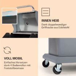 Lucifer 2 Gasgrill 2 X 3,6 KW Brenner 45x45cm Grill Edelstahl Mobil -Haushaltsgeräte Store 10040279 de 0006 logo