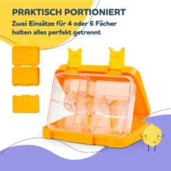 Junior Lunchbox 6 Fächer 21,3 X 15 X 4,5 Cm (BxHxT) BPA-frei 12 Junior Lunchbox 6 Fächer 21,3 X 15 X 4,5 Cm (BxHxT) BPA-frei -Haushaltsgeräte Store 10040339 de 0004 usp