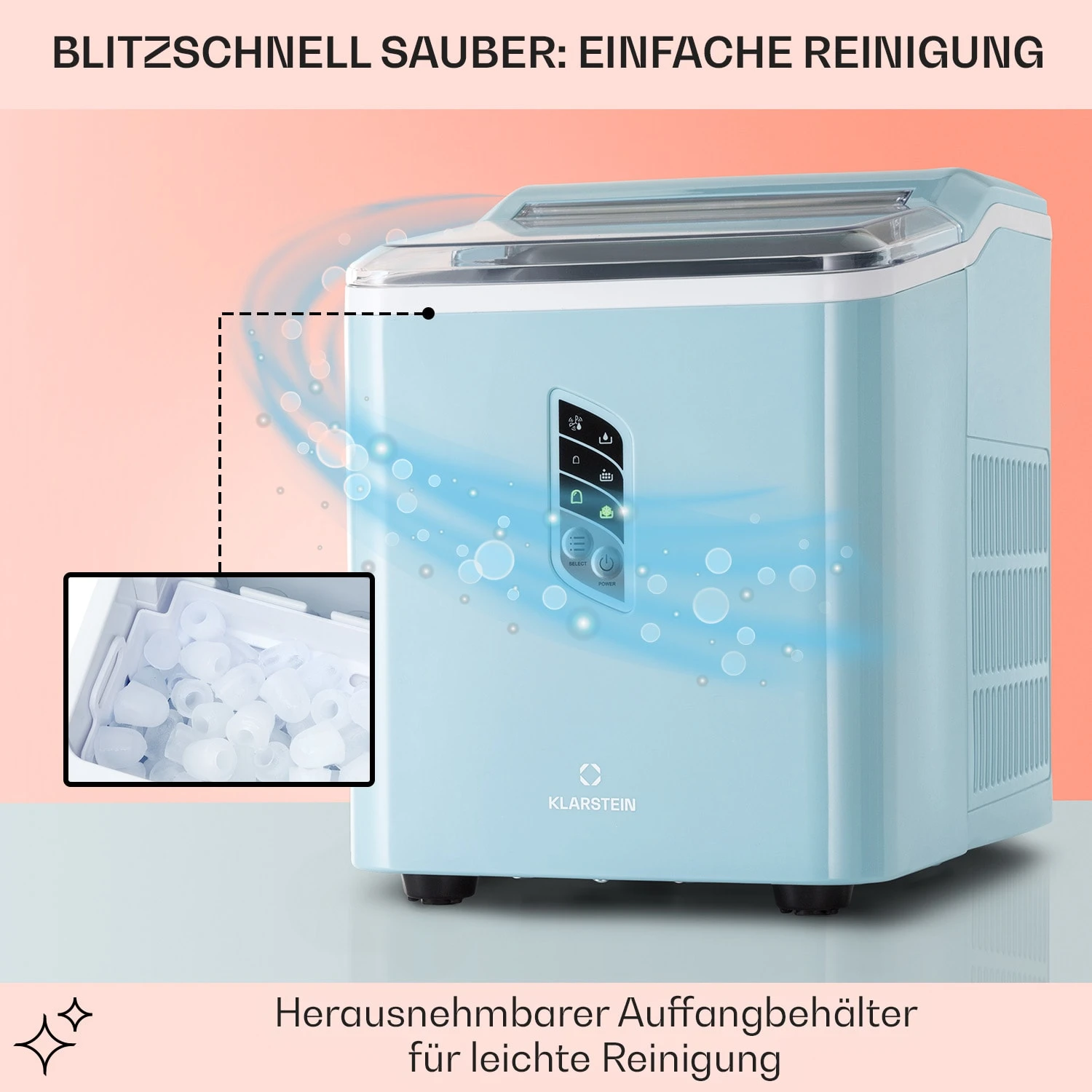 Albaron Eiswürfelmaschine Bullet-Eis 12 Kg / 24 H 1,5 Ltr. Display 5 Albaron Eiswürfelmaschine Bullet-Eis 12 Kg / 24 H 1,5 Ltr. Display – Bild 5