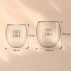 DUOS Jumbo Doppelwandiges Glas | Thermoglas | 2 X 310 Ml & 410 Ml | Trinkglas | Espressoglas, Teeglas, Shotglas | Für Heiße Und Kalte Getränke | Borosilikatglas| Hitze- Und Kältebeständig | Handgemacht | Spülmaschinenfest | Schwebe-Effekt 11 DUOS Jumbo Doppelwandiges Glas | Thermoglas | 2 X 310 Ml & 410 Ml | Trinkglas | Espressoglas, Teeglas, Shotglas | Für Heiße Und Kalte Getränke | Borosilikatglas| Hitze- Und Kältebeständig | Handgemacht | Spülmaschinenfest | Schwebe-Effekt -Haushaltsgeräte Store 10040369 yy 0006 logo