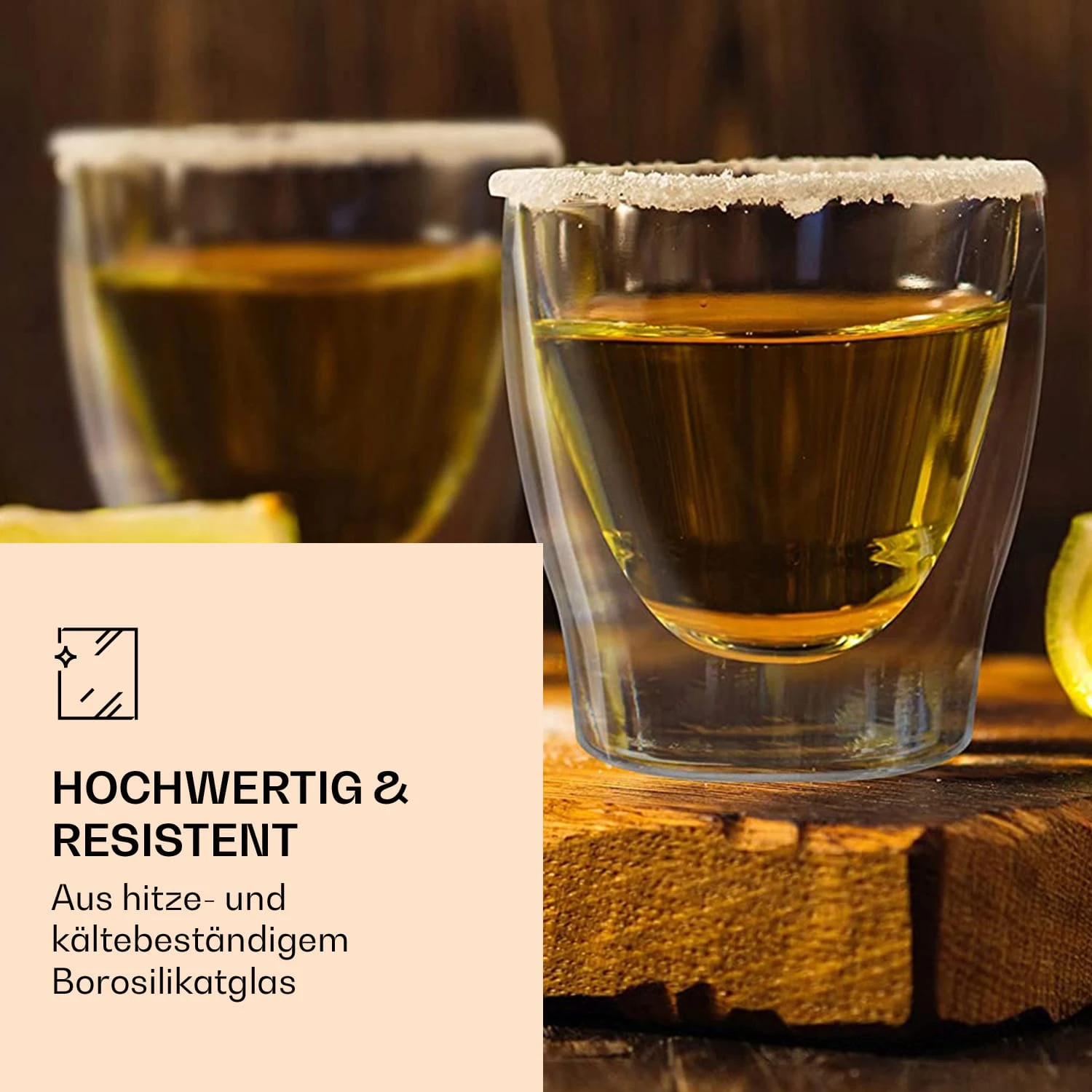 DUOS Doppelwandiges Glas 200 Ml Thermofunktion Inkl. Edelstahl-Löffel 3 DUOS Doppelwandiges Glas 200 Ml Thermofunktion Inkl. Edelstahl-Löffel – Bild 3