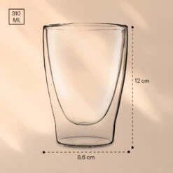 DUOS Doppelwandiges Glas 310 Ml Thermofunktion Inkl. Edelstahl-Löffel -Haushaltsgeräte Store 10040394 yy 0007 logo