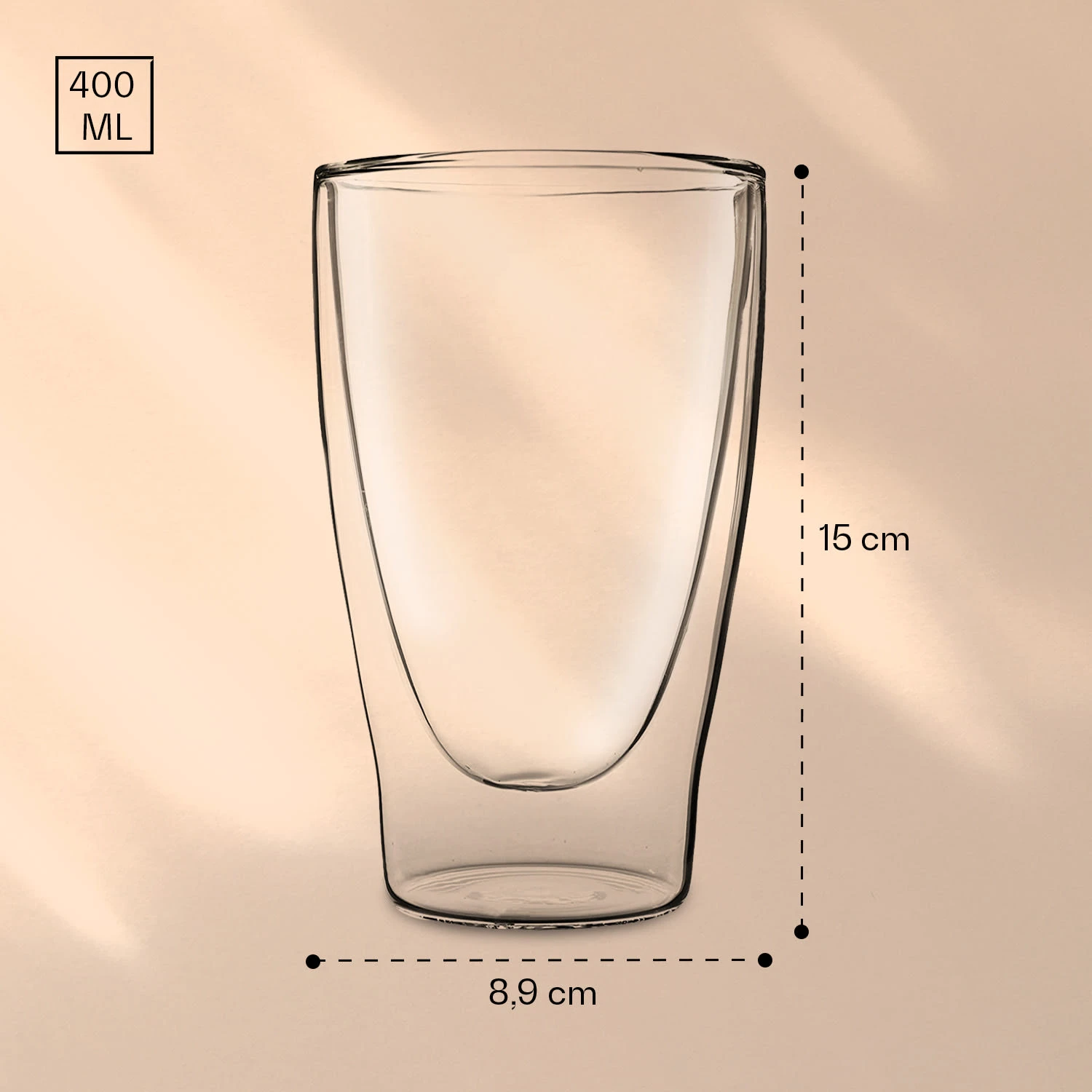 DUOS Doppelwandiges Glas 400 Ml Thermofunktion Inkl. Edelstahl-Löffel 7 DUOS Doppelwandiges Glas 400 Ml Thermofunktion Inkl. Edelstahl-Löffel – Bild 7