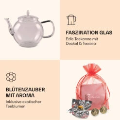 Bedida Teekanne 1300ml Inkl 6 Teerosen Mix -Haushaltsgeräte Store 10040533 de 0006 logo