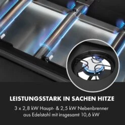 Valdosta 3.1 Gasgrill 3 X 2,8 KW + 2,5 KW Brenner Edelstahl Mobil -Haushaltsgeräte Store 10040704 de 0005 logo