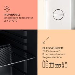 PopLife 48 Getränkekühler Kühlschrank 0-10 °C Retro-Design -Haushaltsgeräte Store 10040737 de 0004 usp
