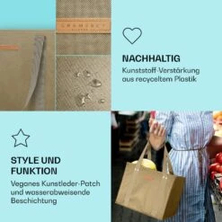 Einkaufstasche 4er Set Wiederverwendbar Waschbar Faltbar Verstärkt -Haushaltsgeräte Store 10040845 de 0003 logo