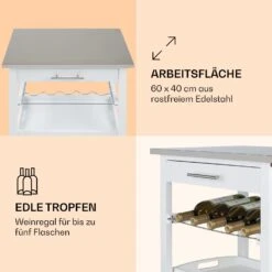 Vermont Servierwagen Küchenwagen 5 Etagen Holz Edelstahl Mobil 9 Vermont Servierwagen Küchenwagen 5 Etagen Holz Edelstahl Mobil -Haushaltsgeräte Store 10041118 de 0003 logo