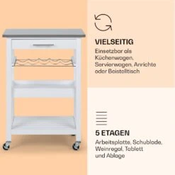 Vermont Servierwagen Küchenwagen 5 Etagen Holz Edelstahl Mobil 10 Vermont Servierwagen Küchenwagen 5 Etagen Holz Edelstahl Mobil -Haushaltsgeräte Store 10041118 de 0004 logo