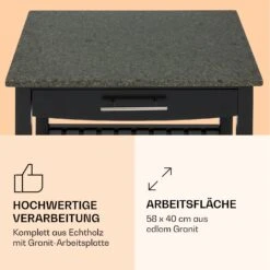 Tennessee Servierwagen Küchenwagen 4 Etagen Holz Granit Mobil -Haushaltsgeräte Store 10041121 de 0003 logo