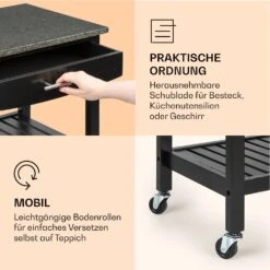 Tennessee Servierwagen Küchenwagen 4 Etagen Holz Granit Mobil -Haushaltsgeräte Store 10041121 de 0005 logo