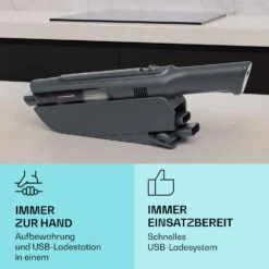 LARMA Akku-Handstaubsauger Kabellos Beutellos Akkubetrieben 32 Min Laufzeit Max. -Haushaltsgeräte Store 10041135 de 0004 usp