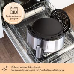 Klarstein Crisp-Pro 4,3L Air Fry Stainless Steel -Haushaltsgeräte Store 10041145 de 0004 logo