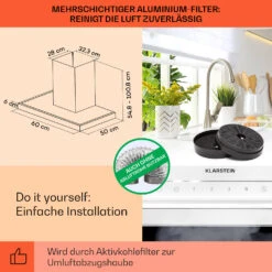 Alinea 60 Dunstabzugshaube 60cm Wandhaube WiFi A++ 500m³/h Touch 13 Alinea 60 Dunstabzugshaube 60cm Wandhaube WiFi A++ 500m³/h Touch -Haushaltsgeräte Store 10041173 de 0005 usp