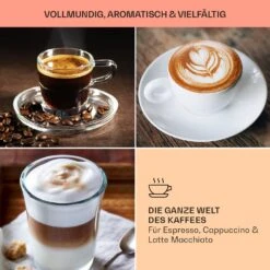 BellaVita Kaffeemaschine 3-in-1 1450 W 20 Bar Milchschäumer -Haushaltsgeräte Store 10041240 de 0007 usp