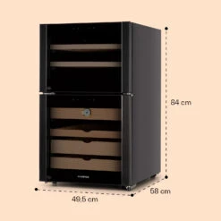El Dorado 108 Humidor & Weinkühlschrank Touch 108L LED -Haushaltsgeräte Store 10041277 yy 0008 dimensions