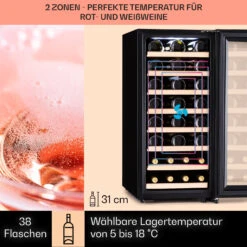 Barossa 38 Uno Weinkühlschrank 1 Zone 94 Ltr 38 Fl Touch-Display 11 Barossa 38 Uno Weinkühlschrank 1 Zone 94 Ltr 38 Fl Touch-Display -Haushaltsgeräte Store 10041306 de 0003 usp