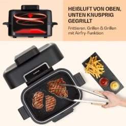 Combo Air Grill-Heißluftfritteuse 5 Programme 1500 Watt 4,5 L Grillkorb 2,5 L Frittierkorb -Haushaltsgeräte Store 10041330 de 0005 usp