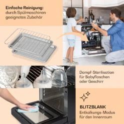 Vita Pro Heißluftfritteuse Dampfgaren 2450 W 18 Ltr 800 Ml Wassertank 11 Vita Pro Heißluftfritteuse Dampfgaren 2450 W 18 Ltr 800 Ml Wassertank -Haushaltsgeräte Store 10041333 de 0005 usp