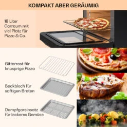 Vita Pro Heißluftfritteuse Dampfgaren 2450 W 18 Ltr 800 Ml Wassertank 12 Vita Pro Heißluftfritteuse Dampfgaren 2450 W 18 Ltr 800 Ml Wassertank -Haushaltsgeräte Store 10041333 de 0006 usp