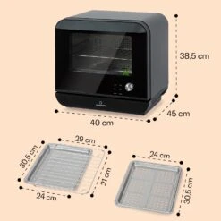 Vita Pro Heißluftfritteuse Dampfgaren 2450 W 18 Ltr 800 Ml Wassertank 13 Vita Pro Heißluftfritteuse Dampfgaren 2450 W 18 Ltr 800 Ml Wassertank -Haushaltsgeräte Store 10041333 de 0007 usp