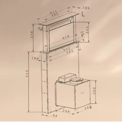 Royal Flush Eco Dunstabzugshaube 60 Cm 576 M³/h A+ -Haushaltsgeräte Store 10041348 yy 0009 dimensions