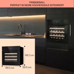 Vinsider 30 Built-In Uno Einbau-Weinkühlschrank 30 Flaschen 77 Ltr Edelstahl 14 Vinsider 30 Built-In Uno Einbau-Weinkühlschrank 30 Flaschen 77 Ltr Edelstahl -Haushaltsgeräte Store 10041357 de 0006 usp