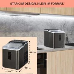 Albaron Supreme Eiswürfelmaschine Bullet 12kg/24h 1,5 Ltr Edelstahl -Haushaltsgeräte Store 10041360 de 0006 logo