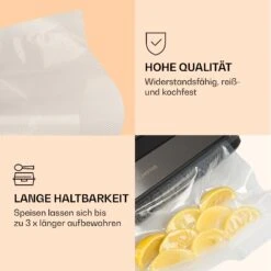Forli Vakuumierbeutel 2 Rollen Je 28 X 300 Cm Widerstandsfähig Reißfest Kochfest 6 Forli Vakuumierbeutel 2 Rollen Je 28 X 300 Cm Widerstandsfähig Reißfest Kochfest -Haushaltsgeräte Store 10041375 de 0003 logo