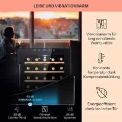 Barossa 32 Uno Weinkühlschrank 1 Zone 95 Liter / 36 Flaschen Touch-Display 12 Barossa 32 Uno Weinkühlschrank 1 Zone 95 Liter / 36 Flaschen Touch-Display -Haushaltsgeräte Store 10041395 de 0004 usp