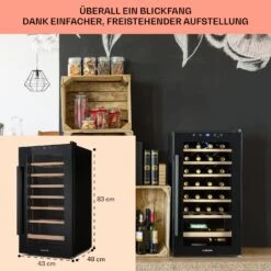 Barossa 29 Uno Weinkühlschrank 1 Zone 88 Ltr / 28 Fl Touch-Display -Haushaltsgeräte Store 10041397 de 0006 usp
