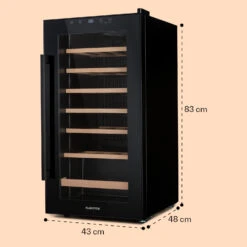 Barossa 29 Uno Weinkühlschrank 1 Zone 88 Ltr / 28 Fl Touch-Display -Haushaltsgeräte Store 10041397 yy 0008 dimensions