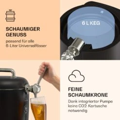 Passau Bierzapfanlage 6 L Universalfässer Druckluftpumpe 3 - 12 °C 65 W 10 Passau Bierzapfanlage 6 L Universalfässer Druckluftpumpe 3 - 12 °C 65 W -Haushaltsgeräte Store 10041520 de 0003 logo