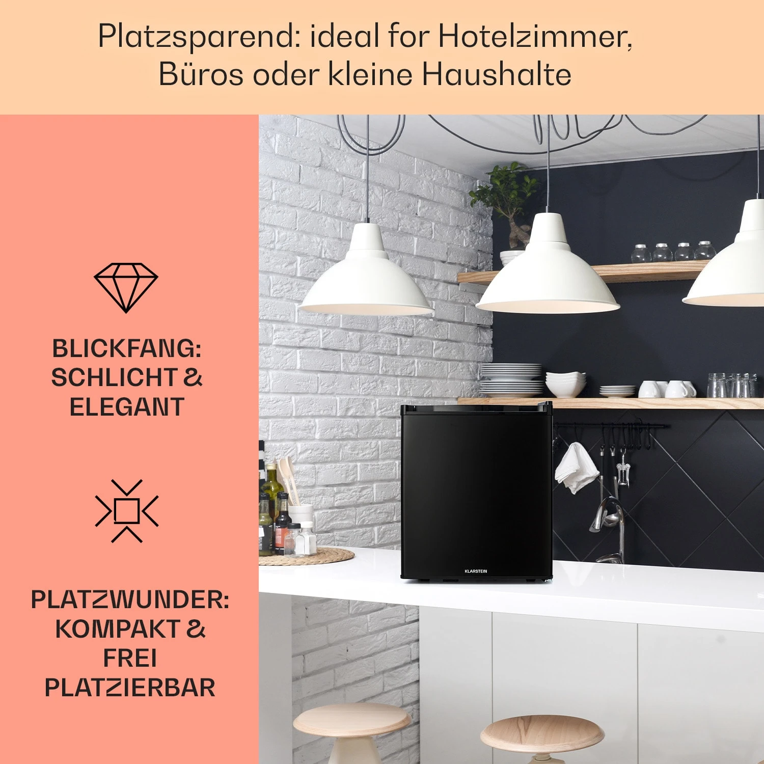 Happy Hour 38 Mini-Kühlschrank Minibar Getränkekühlschrank 38 L 26 DB 3 Happy Hour 38 Mini-Kühlschrank Minibar Getränkekühlschrank 38 L 26 DB – Bild 3