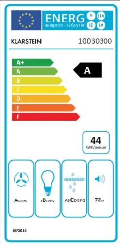 Skycook Dunstabzugshaube Umluftset 60cm 640m³/h Glas Edelstahl 17 Skycook Dunstabzugshaube Umluftset 60cm 640m³/h Glas Edelstahl -Haushaltsgeräte Store 60002313 energy label