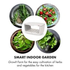 GrowIt Farm Starter Kit Salad 28 Pflanzen 48W 8 Ltr Salad-Seeds Nährlösung -Haushaltsgeräte Store 60002408 yy 0004 logo Klarstein GrowIt Farm Smart Indoor Garden 8 Liter