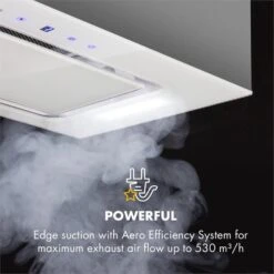 Gusteau Hektor Einbau-Set Backofen + Unterbau-Haube 2950W 64Ltr 530 M³/h Weiß Edelstahl -Haushaltsgeräte Store 60002592 yy 0008 logo Klarstein Hektor Dunstabzugshaube Einbau weiss