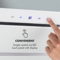 Gusteau Hektor Einbau-Set Backofen + Unterbau-Haube 2950W 64Ltr 530 M³/h Weiß Edelstahl -Haushaltsgeräte Store 60002592 yy 0009 logo Klarstein Hektor Dunstabzugshaube Einbau weiss