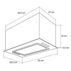 Gusteau Hektor Einbau-Set Backofen + Unterbau-Haube 2950W 64Ltr 530 M³/h Weiß Edelstahl -Haushaltsgeräte Store 60002592 yy 0012 logo Klarstein Hektor Dunstabzugshaube Einbau weiss