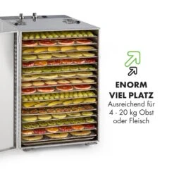 Master Jerky 16 Dörrautomat + Fleischhaken Set 1500W 40-90 °C 15h-Timer Edelstahl Silber -Haushaltsgeräte Store 60002668 de 0006 logo