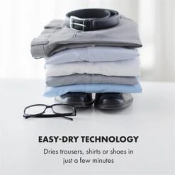 ShirtButler Pro Automatisches Trocknersystem Hemd & Hose 1200 W 2-in-1 70 °C Timer Weiß -Haushaltsgeräte Store 60002669 yy 0004 logo Klarstein ShirtButler Pro Trocknersystem weiss