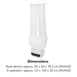 ShirtButler Pro Automatisches Trocknersystem Hemd & Hose 1200 W 2-in-1 70 °C Timer Weiß -Haushaltsgeräte Store 60002669 yy 0008 logo Klarstein ShirtButler Pro Trocknersystem weiss