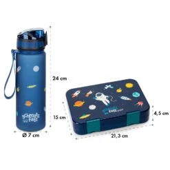 Schmatzfatz Frühstücksset Lunchbox & Trinkflasche Tritan Dicht BPA-frei -Haushaltsgeräte Store 60002947 yy 0008 dimensions
